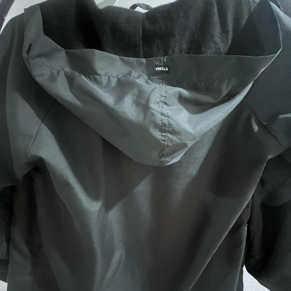 Men's Vissla Eco Windbreaker Jacket Blue  Large. Waterproof Lined Outdoor EUC - Picture 7 of 7